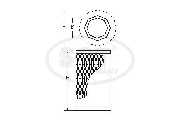 Handler.Part Air filter SCT SB2140 3