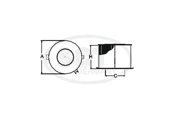 Handler.Part Air filter SCT SB2156 3