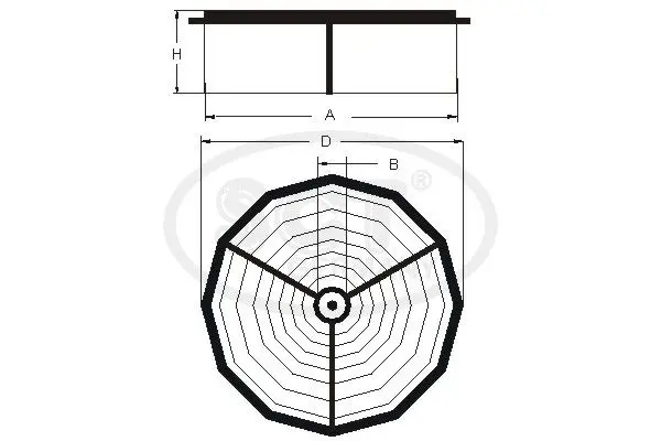 Handler.Part Air filter SCT SB259 3