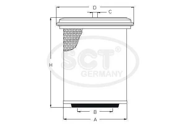 Handler.Part Air filter SCT SB3198 1