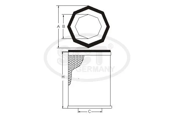 Handler.Part Air filter SCT SB3272 3