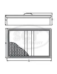 Handler.Part Air filter SCT SB562 3