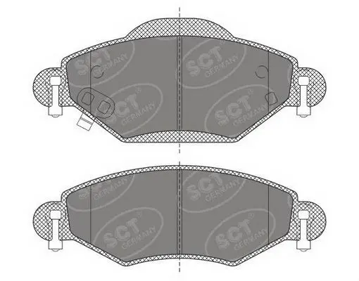 Handler.Part Brake pad set, disc brake SCT SP499PR 1