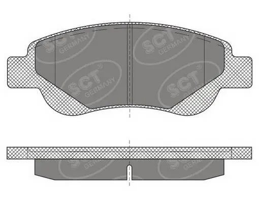 Handler.Part Brake pad set, disc brake SCT SP609PR 1