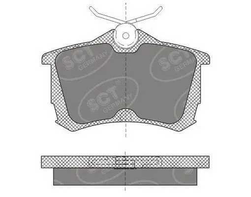 Handler.Part Brake pad set, disc brake SCT SP607PR 1