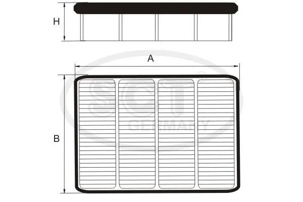 Handler.Part Air filter SCT SB929 3