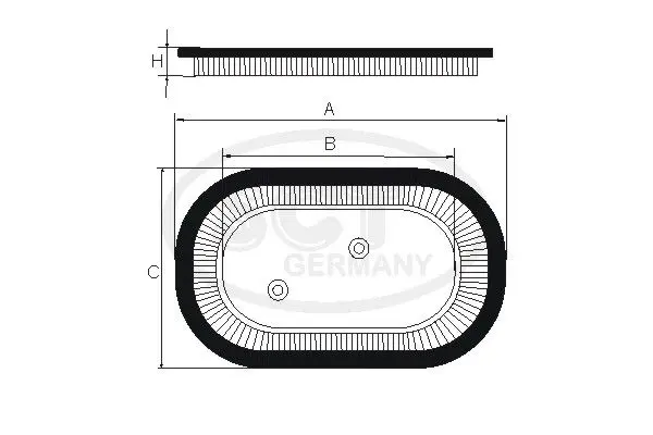 Handler.Part Air filter SCT SB942 2