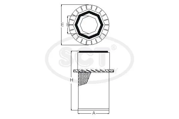 Handler.Part Air filter SCT SB978 3