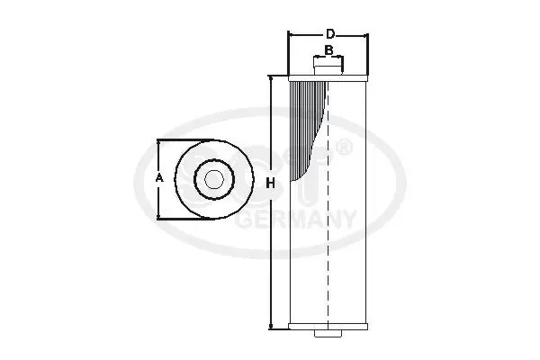 Handler.Part Fuel filter SCT SC7025P 3