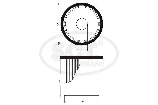 Handler.Part Fuel filter SCT SC7059P 3