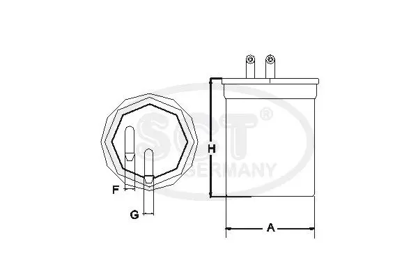 Handler.Part Fuel filter SCT ST6086 3