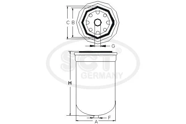 Handler.Part Fuel filter SCT ST6089 4