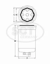 Handler.Part Fuel filter SCT ST6106 1