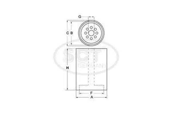 Handler.Part Fuel filter SCT ST6154 3