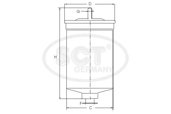 Handler.Part Fuel filter SCT ST6160 3