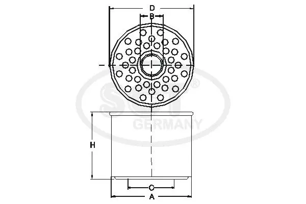 Handler.Part Fuel filter SCT ST757 2