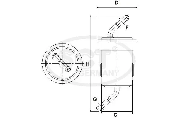 Handler.Part Fuel filter SCT ST793 3