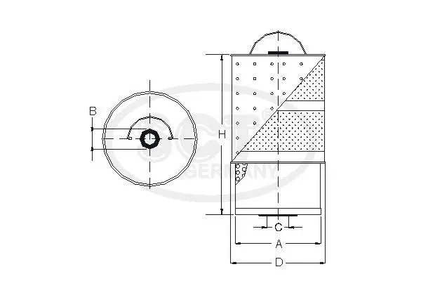 Handler.Part Oil filter SCT SF501 3