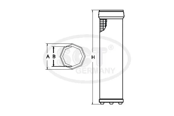 Handler.Part Secondary air filter SCT SW3827 2