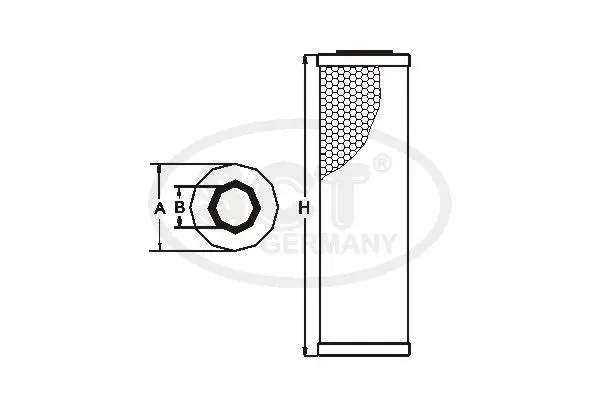 Handler.Part Secondary air filter SCT SW3851 1