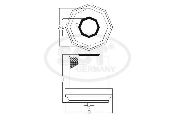 Handler.Part Air filter SCT SB3226 3