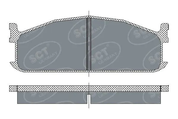 Handler.Part Brake pad set, disc brake SCT SP219PR 1