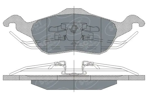 Handler.Part Brake pad set, disc brake SCT SP237PR 2