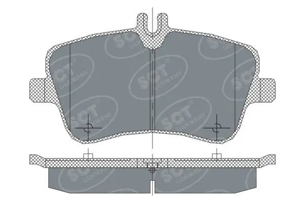 Handler.Part Brake pad set, disc brake SCT SP246PR 1