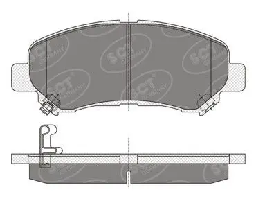 Handler.Part Brake pad set, disc brake SCT SP337PR 1