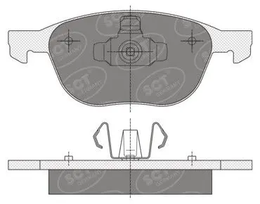 Handler.Part Brake pad set, disc brake SCT SP358PR 1