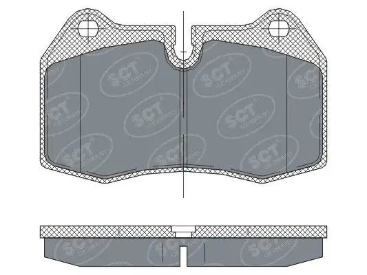 Handler.Part Brake pad set, disc brake SCT SP272PR 1