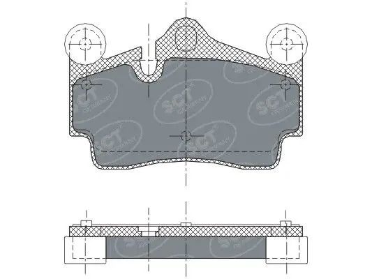 Handler.Part Brake pad set, disc brake SCT SP276PR 1