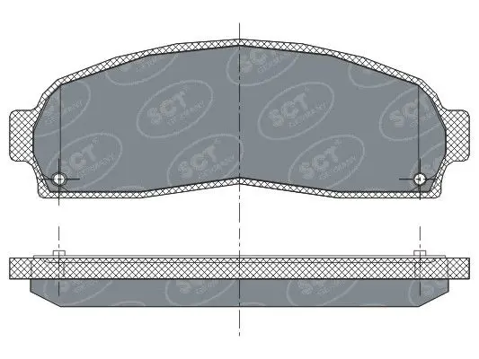 Handler.Part Brake pad set, disc brake SCT SP277PR 1