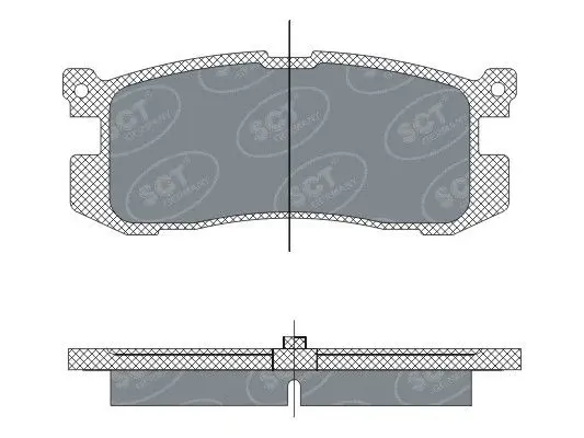 Handler.Part Brake pad set, disc brake SCT SP283PR 1