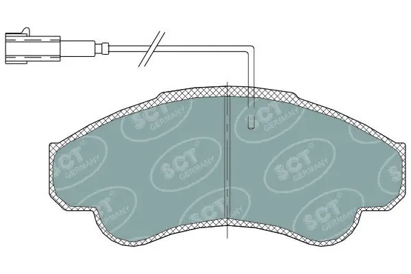 Handler.Part Brake pad set, disc brake SCT SP322PR 1