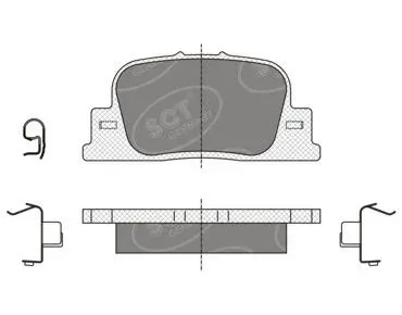 Handler.Part Brake pad set, disc brake SCT SP335PR 1