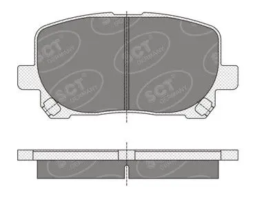 Handler.Part Brake pad set, disc brake SCT SP349PR 1