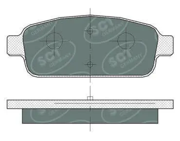 Handler.Part Brake pad set, disc brake SCT SP360PR 1