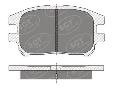 Handler.Part Brake pad set, disc brake SCT SP347PR 1