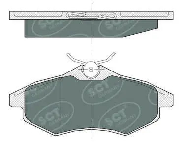 Handler.Part Brake pad set, disc brake SCT SP365PR 1