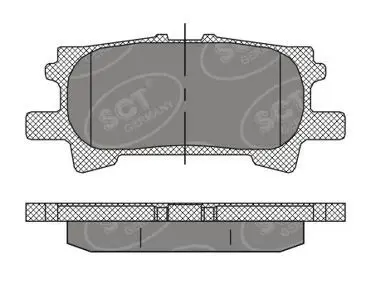 Handler.Part Brake pad set, disc brake SCT SP394PR 1