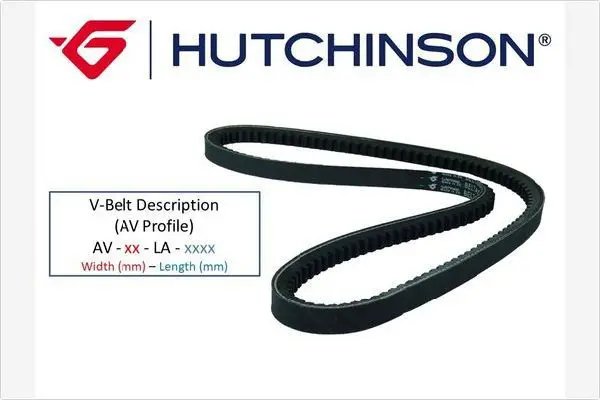 Handler.Part V-belt HUTCHINSON AV131060La1075 1