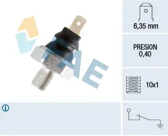 Handler.Part Oil pressure switch FAE 11070 1