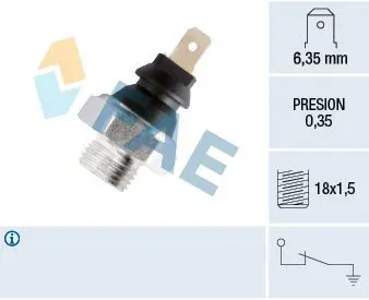 Handler.Part Oil pressure switch FAE 11620 1