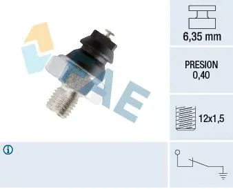 Handler.Part Oil pressure switch FAE 12200 1