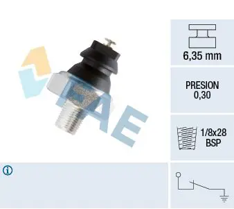 Handler.Part Oil pressure switch FAE 12240 1