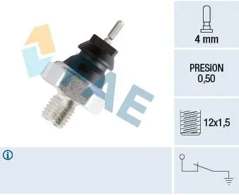 Handler.Part Oil pressure switch FAE 12280 1