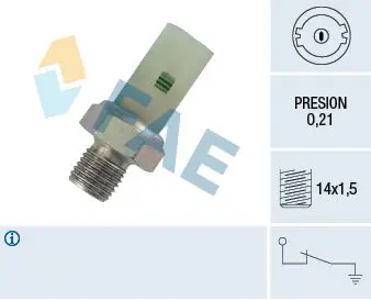 Handler.Part Oil pressure switch FAE 12350 1