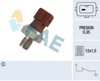 Handler.Part Oil pressure switch FAE 12410 1