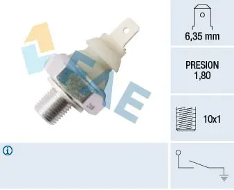 Handler.Part Oil pressure switch FAE 12910 1